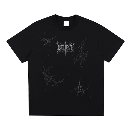 BELIEVE CHROME SCARING T-shirt